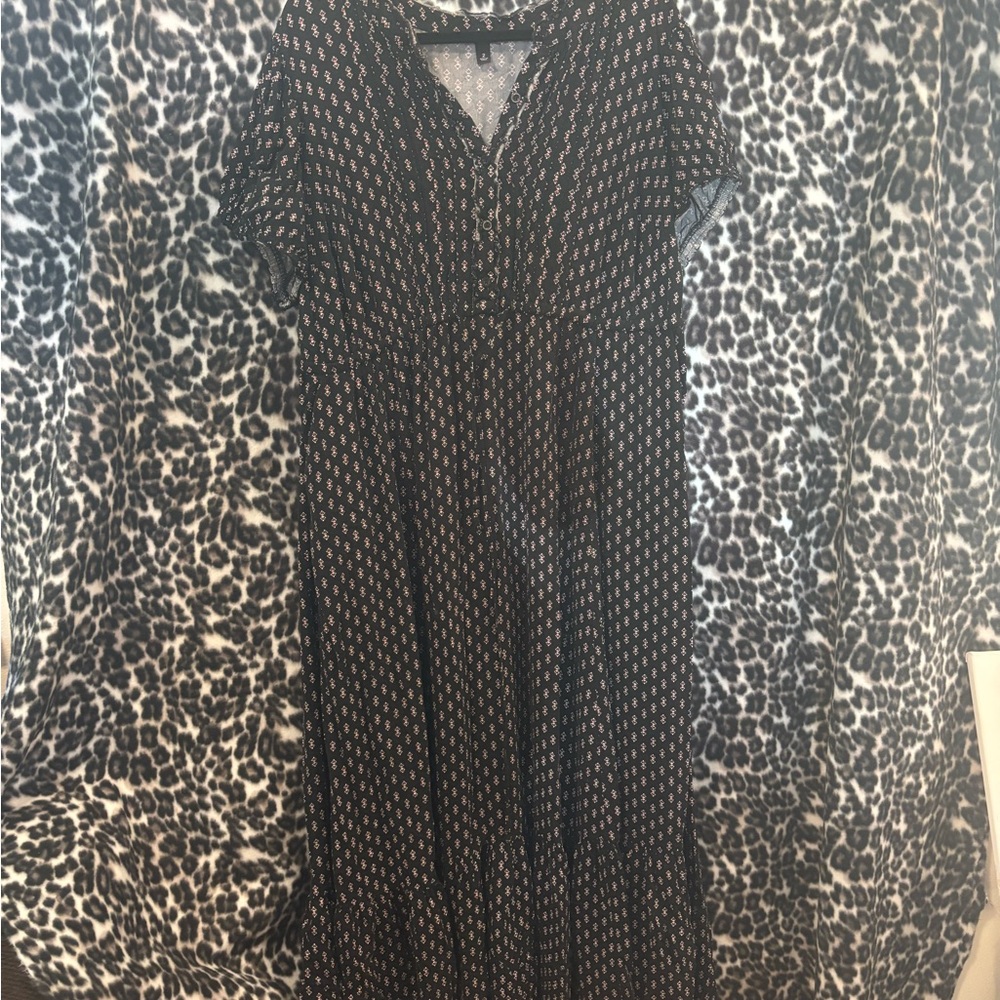 Torrid Black and White Maxi Dress